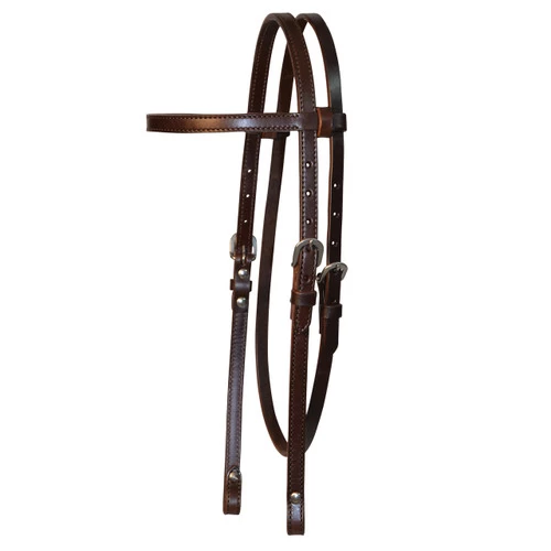 Circle Y Stitched Basic Brow Headstall 4 Circle Y Stitched Basic Brow Headstall - Image 2