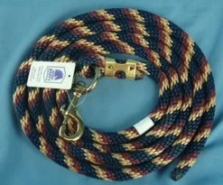Nylon Lead Rope - Multi-Color 15 Nylon Lead Rope - Multi-Color -Horse Gear Shop 114408 033 nylon lead rope burgundy navy tan 87553 37192.1527294821
