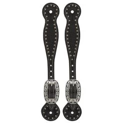 Weaver Leather Weaver Basketweave Floral Spot Thin Spur Straps