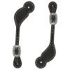 Weaver Leather Weaver Basketweave Floral Spot Spur Strap -Horse Gear Shop 30 0297blackspurstrap 53180 06504.1527304035