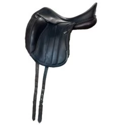 Used Equipe Viktoria Monoflap Dressage Saddle 17.5/W 17 Used Equipe Viktoria Monoflap Dressage Saddle 17.5/W -Horse Gear Shop 334 Hero 00267.1687461331