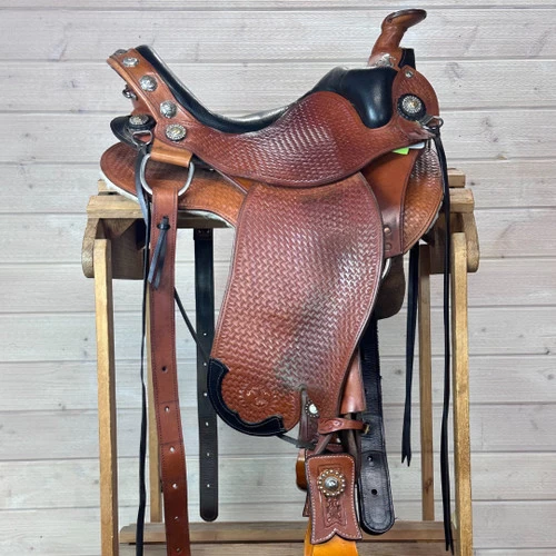 Used Ortho-Flex Western Saddle 15/M 3 Used Ortho-Flex Western Saddle 15/M