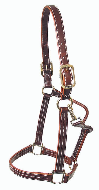 Mary's British Leather Halter With Solid Brass Hardware 6 Mary's British Leather Halter With Solid Brass Hardware - Image 4
