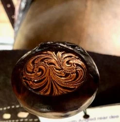 Circle Y HTW Treeless Barrel Saddle 5198 -Horse Gear Shop HTW MTG Treeless Barrel Chocolate horn SP5198 035C 05 1 circle y 09944.1687465258