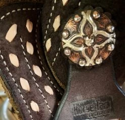 Circle Y HTW Treeless Barrel Saddle 5198 -Horse Gear Shop HTW MTG Treeless Barrel Chocolate stitching concho SP5198 035C 05 1 circle y 40649.1687465824