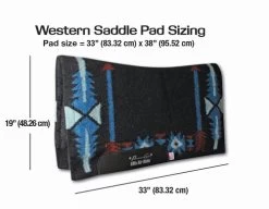 Professional's Choice Fuse Navajo Top Felt Pad 9 Professional's Choice Fuse Navajo Top Felt Pad -Horse Gear Shop Western Saddle Pads size chart PC 01970.1676413909