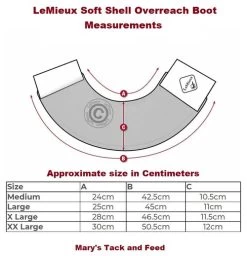 LeMieux Lambswool Overreach Boots -Horse Gear Shop Wrap Round OR Boot measure 85933.1638568631