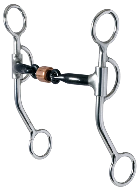 Reinsman 3-piece Sweet Iron Snaffle Bit With Copper Roller 4 Reinsman 3-piece Sweet Iron Snaffle Bit With Copper Roller - Image 2
