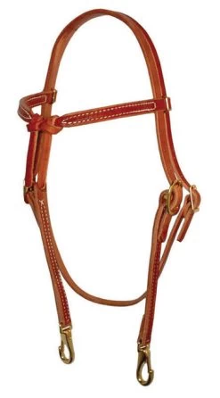Berlin Knot Brow Headstall With Snaps