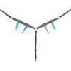 Martin Saddlery Antique Dots & Turquoise Ties Breast Collar -Horse Gear Shop antique dots breast collar chocolate bc15019atd martin saddlery 70339.1560987303