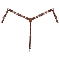 Circle Y Beaded Aztec Infinity Breast Collar -Horse Gear Shop aztec infinity bead breast collar brown white x4121 2004 circle y 80919.1665179488