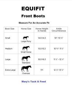EquiFit T-Boot Luxe Open Front Boots -Horse Gear Shop boot measure size chart equifit 33850.1603749123
