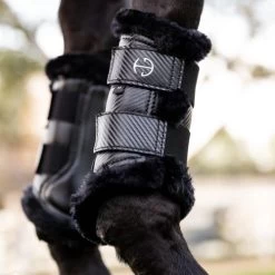 Halter Ego Brushing Boots -Horse Gear Shop brushing boots blk blk lifestyle CARBON TECH BRUSHING halter ego 83704.1682645222