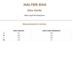 Halter Ego Brushing Boots -Horse Gear Shop brushing boots size guide halter ego 10482.1682645949