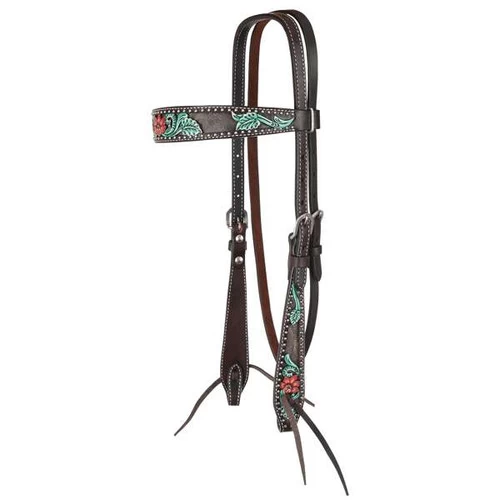 Circle Y Cactus Flower Brow Headstall 4 Circle Y Cactus Flower Brow Headstall - Image 2