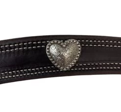 Buckaroo Leather Heart Concho Breast Collar -Horse Gear Shop contour 1.5in bc heart concho buckaroo 77801.1674936274