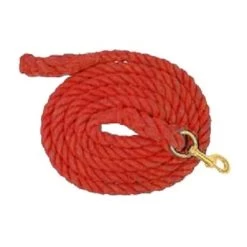 Heavy Cotton Lead Rope -Horse Gear Shop cotton lead rope 10ft red 46317701 partrade 44120.1670430765