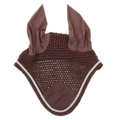 Kavalkade Crystal Fly Bonnet 20 Kavalkade Crystal Fly Bonnet -Horse Gear Shop crystal fly bonnet brown front 36103 BROWN kavalkade 48898.1621107591