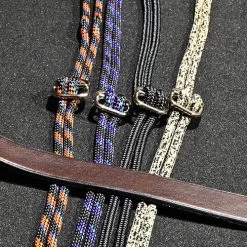 In Horse We Trust Draw Reins -Horse Gear Shop draw reins havanna leather with colors in horse we trust 30435.1649435492