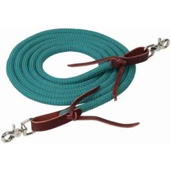 Weaver Leather Weaver EcoLuxe Round Trail Rein -Horse Gear Shop ecoluxe round trail rein turquoise charcoal 353260 weaver 20301.1673480383