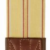 Edgewood Fancy Stitch Leather Overlay Girth With Double End Elastic