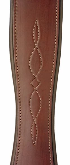 Edgewood Fancy Stitch Leather Overlay Girth With Double End Elastic -Horse Gear Shop fancy stitch 2end elastic overlay girth havana detail edgewood 52138.1587248249