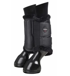 LeMieux Fleece Lined Brushing Boots 19 LeMieux Fleece Lined Brushing Boots -Horse Gear Shop fleece lined brushing boots black pair 8953 lemieux 44596.1665191267
