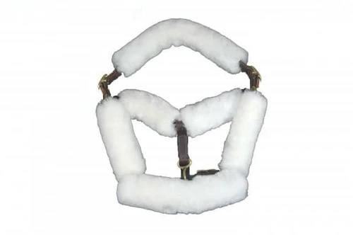 Fleeceworks Sheepskin Halter Cover Set - 6 PIECE 4 Fleeceworks Sheepskin Halter Cover Set - 6 PIECE - Image 2