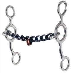 Reinsman Jr Cowhorse Chain Mouth Bit With Pacifiers