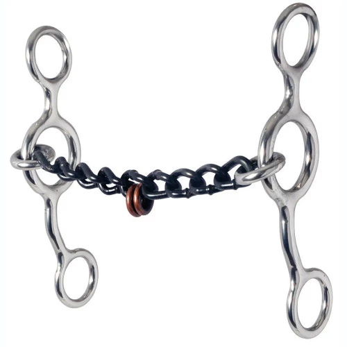 Reinsman Jr Cowhorse Chain Mouth Bit With Pacifiers 3 Reinsman Jr Cowhorse Chain Mouth Bit With Pacifiers