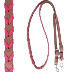 Martin Saddlery Laced Barrel Rein -Horse Gear Shop laced barrel rein pink br34blpl martin saddlery 08472.1561063918