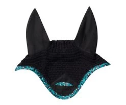 WeatherBeeta Prime Leopard Ear Bonnet -Horse Gear Shop prime leopard ear bonnet turquoise front 1006960006 weatherbeeta 51821.1625005269