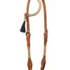 BLR Rawhide Round One Ear Headstall -Horse Gear Shop rawhide round 1 ear hs light 2232 LT buffalo leather 67612.1647370763