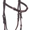 BLR Rawhide Turquoise Brow Headstall 2 BLR Rawhide Turquoise Brow Headstall -Horse Gear Shop rawhide trqs brow hs dark 2344 DK buffalo leather 31591.1646865185
