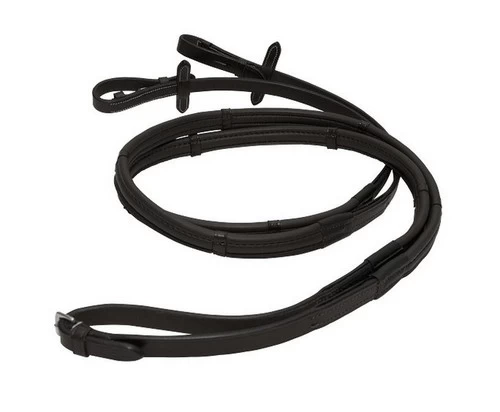 ThinLine English Reins With Stops Hook End 3 ThinLine English Reins With Stops Hook End