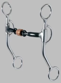 Reinsman 3-piece Sweet Iron Snaffle Bit With Copper Roller