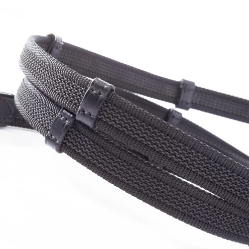 Kavalkade Rolled Rubberized Reins With Stops 3 Kavalkade Rolled Rubberized Reins With Stops