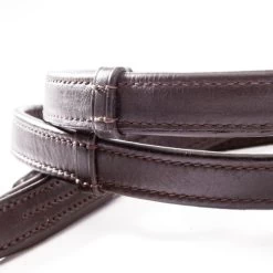 Kavalkade Rolled Softleather Reins With Stops -Horse Gear Shop rolled softleather rein brown stop 22205 04 kavalkade 70887.1680907656