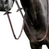 Prestige Fancy Stitch Rubber Reins With Stops 3/4" -Horse Gear Shop rubber reins fs stops tobacco E146 prestige 88910.1660604996