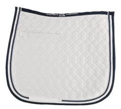 USG Dressage Square Quilted Saddle Pad -Horse Gear Shop saddle pad dressage white navy white usg 11530.1589056958