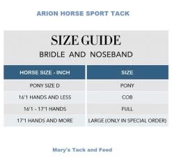 Arion Fancy Stitch Hunter Bridle 8 Arion Fancy Stitch Hunter Bridle -Horse Gear Shop size guide bridle noseband arion 98986.1608080108