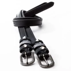 Kavalkade Crystal Leather Spur Straps 10 Kavalkade Crystal Leather Spur Straps -Horse Gear Shop spur strap grey blk grey hero 668 06 kavalkade 91064.1685496495