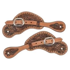 Circle Y Texas Flower Classic Spur Strap 5 Circle Y Texas Flower Classic Spur Strap -Horse Gear Shop texas flower spur stap ladies youth brown tan side 1011 35 S6 circle y 17685.1674580704