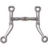 Myler Comfort Snaffle W/ Roller Flat Shank Bit