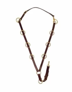 Tory Leather 10 Ring Training Martingale