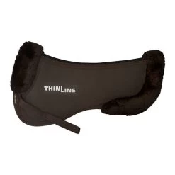 ThinLine Trifecta Half Pad With Sheepskin Rolls 18 ThinLine Trifecta Half Pad With Sheepskin Rolls -Horse Gear Shop trifecta with rolls half pad brown side 7416 DB thinline 21505.1626814679