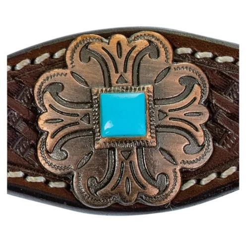 Circle Y Turquoise Round Up Wither Strap 4 Circle Y Turquoise Round Up Wither Strap - Image 2