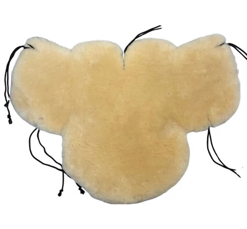 Fleeceworks Sheepskin Western Seat Saver Deluxe + Cantle 4 Fleeceworks Sheepskin Western Seat Saver Deluxe + Cantle - Image 2