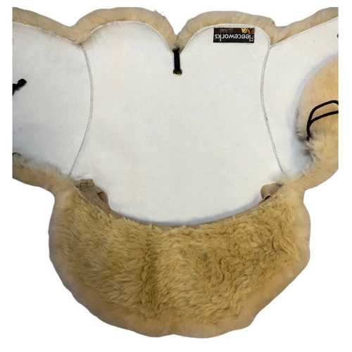 Fleeceworks Sheepskin Western Seat Saver Deluxe + Cantle 3 Fleeceworks Sheepskin Western Seat Saver Deluxe + Cantle